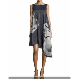 Tibi Midori Silk Asymmetric Dress